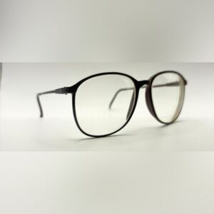 Vintage Carbon Burgundy Oval Sunglasses Frames Only